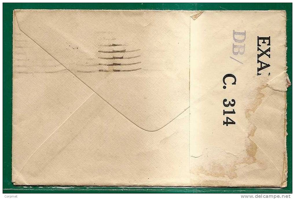 CANADA - 1942 COVER NEW BRUNSWICK To NEW JERSEY - # 251 Imperforate Two Sides - Jumbo Margins - Covers & Documents