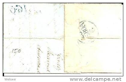 Por006/- PORTUGAL -   Brief,  Correos Estrangeirs De Navio (ex Cadiz) 1837. Per Brit. SS"Transit" Bis Lisboa - ...-1853 Préphilatélie