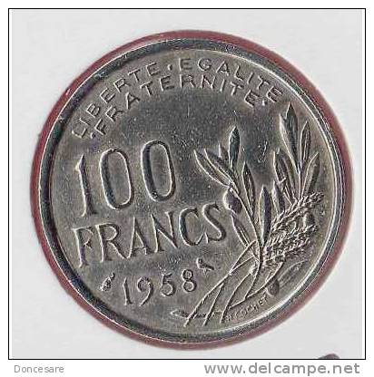 ** 100 FRANCS 1958 Chouette COCHET TTB+ **** - 100 Francs