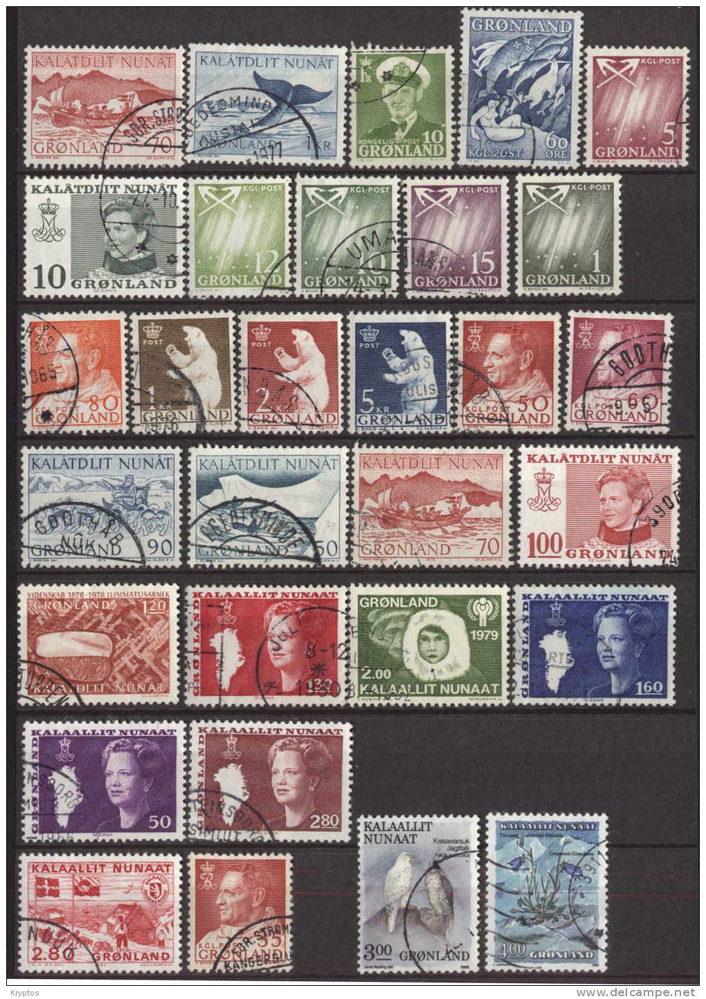 Greenland 30 Differnt Stamps - Colecciones & Series