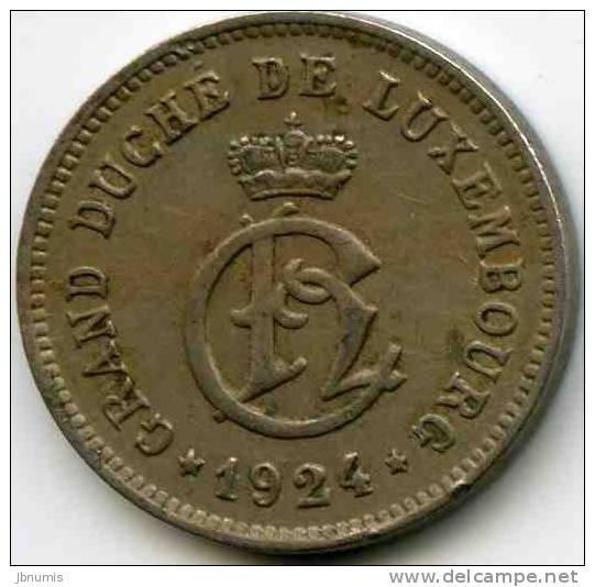 Luxembourg 10 Centimes 1924 KM 34 - Luxemburgo