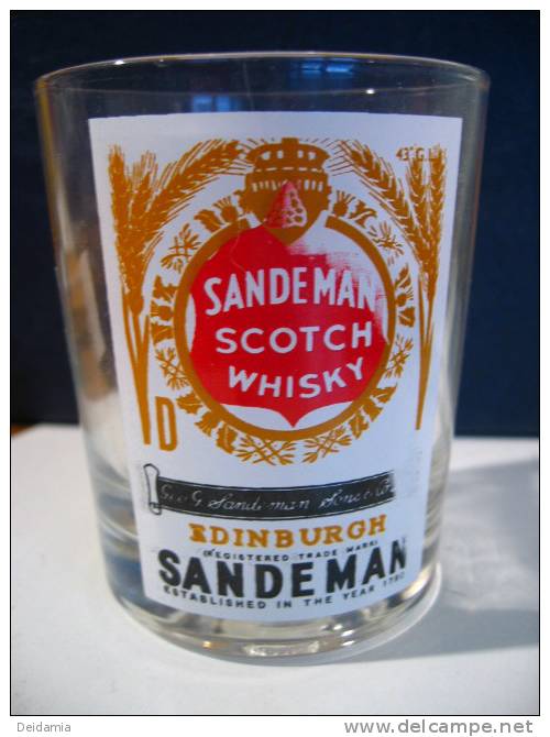 *VERRE A WHISKY SANDEMAN. BE. SCOTCH WHISKY OF EDINBURGH SINCE 1790 - Other & Unclassified