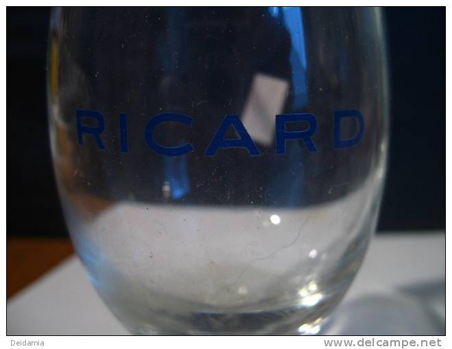 VERRE RICARD A LETTRAGE MAIGRE. TBE - Other & Unclassified