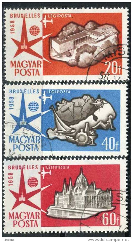 PIA - UNGHERIA - 1962 : Volo Cosmico In Formazione - (Mi 1863A-64A) - Used Stamps