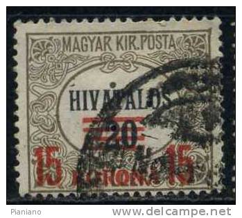 PIA - UNGHERIA - 1922 : Francobolli Di Servizio - (Mi 9-10) - Dienstmarken