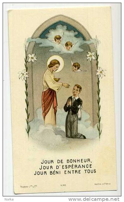 Image Pieuse : Jour De Bonheur, Jour D'espérance, Jour Béni Entre Tous. - Images Religieuses