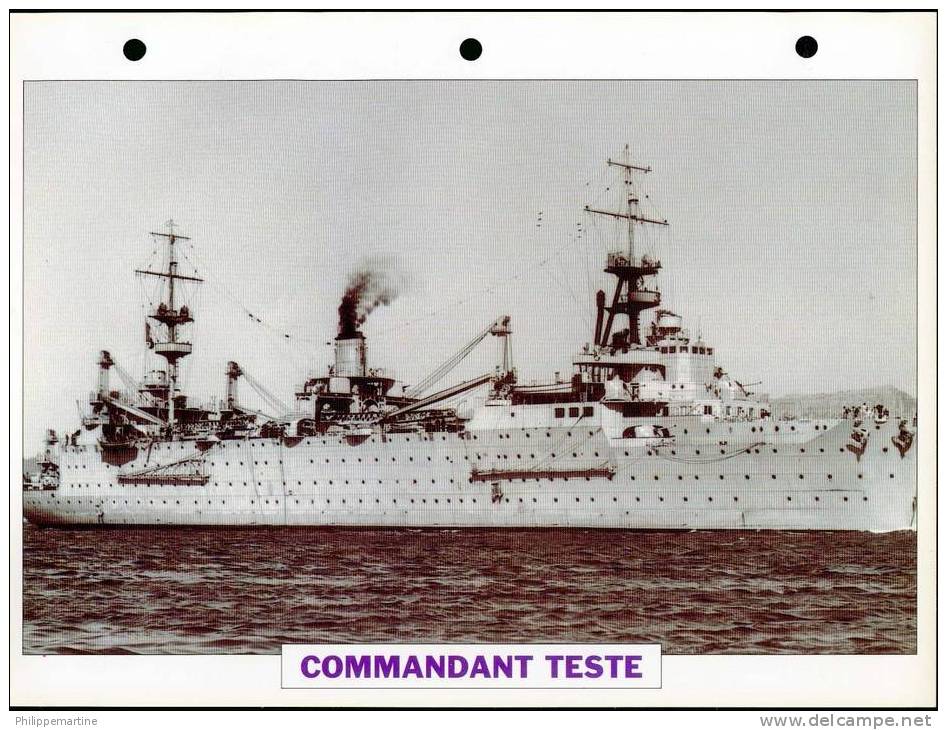 France 1929 : Transport D'hydravions COMMANDANT TESTE - Boats