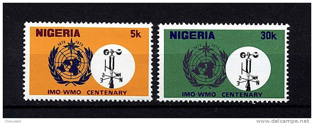 Nigeria ** N° 302/303 - Cent. De L'organisation Météo. Mondiale - Nigeria (1961-...)