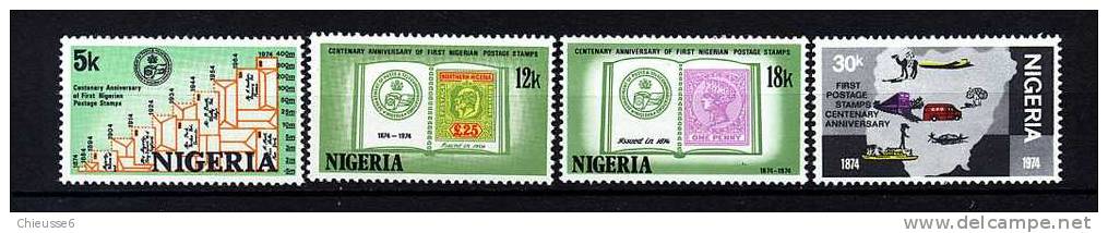 Nigeria ** N° 308 à 311 - Cent. Du 1er Timbre -oste Du Nigeria - Nigeria (1961-...)