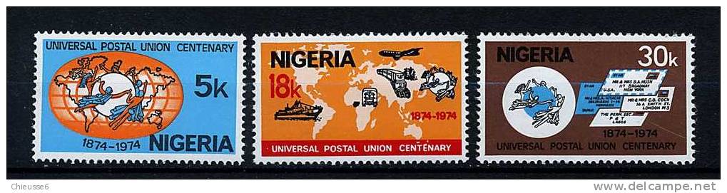 Nigeria ** N° 312 à 314 - Cent. De L'U.P.U. - Nigeria (1961-...)