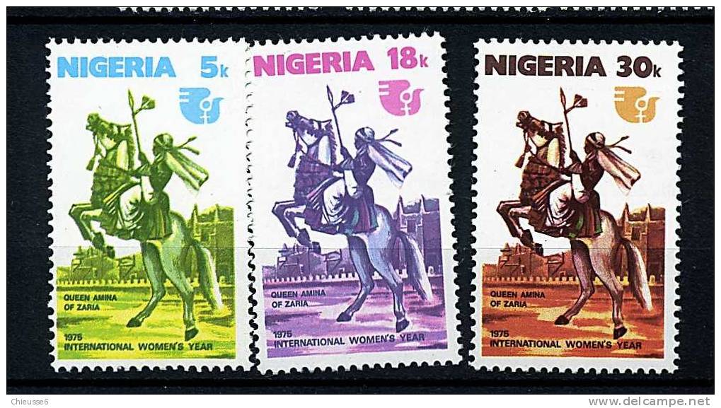 Nigeria ** N° 322 à 324 - Année Internationale De La Femme - Nigeria (1961-...)