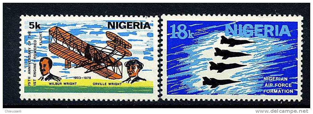 Nigeria ** N° 363/364 - 75e Ann. Du 1er Vol Des Frères Wright - Nigeria (1961-...)