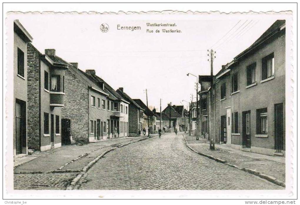 Oude Postkaart Eernegem Westkerkestraat (PK296) - Ichtegem