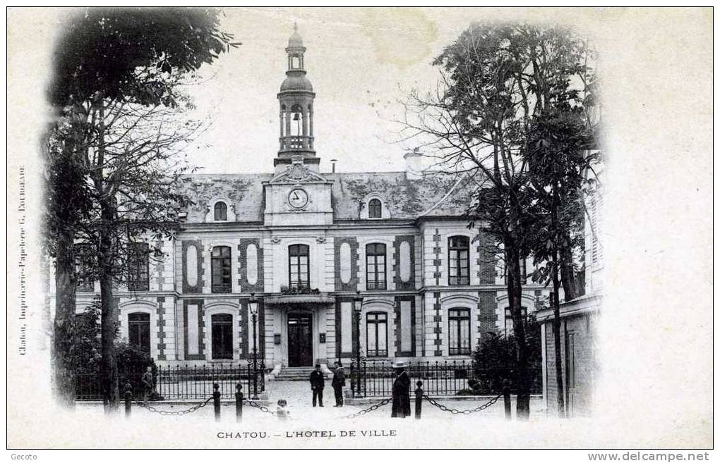 L'hotel De Ville En 1899 - Chatou