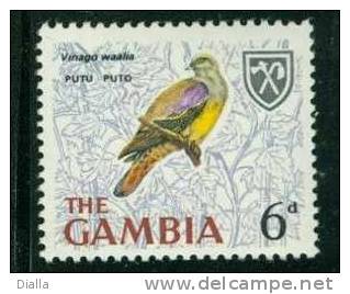 Gambia 1966, Yv. 214, Pigeon Vert Waalia Oiseau - Bird Green-Pigeon MNH ** - Palomas, Tórtolas