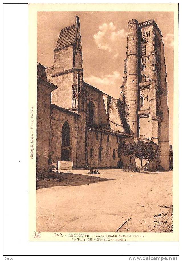 LECTOURE. - CathédraleSaint-Gervais. Les Tours. - Lectoure