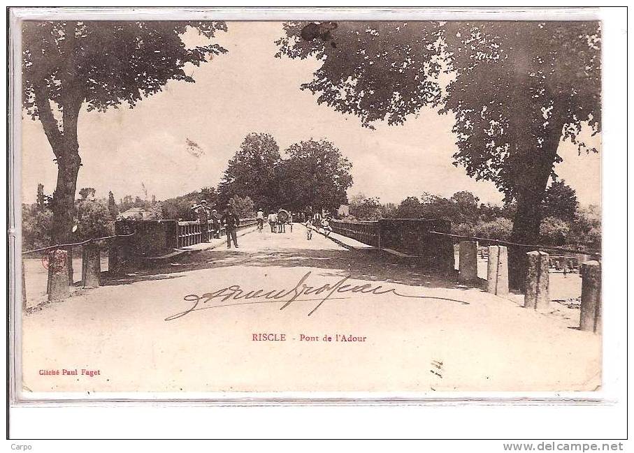 RISCLE. - Pont De L'Adour. - Riscle