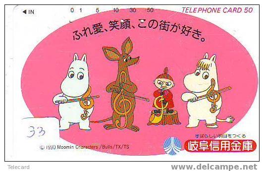 MOOMIN Telecarte (33) Nijlpaard Hippopotamus Hippopotame - Comics