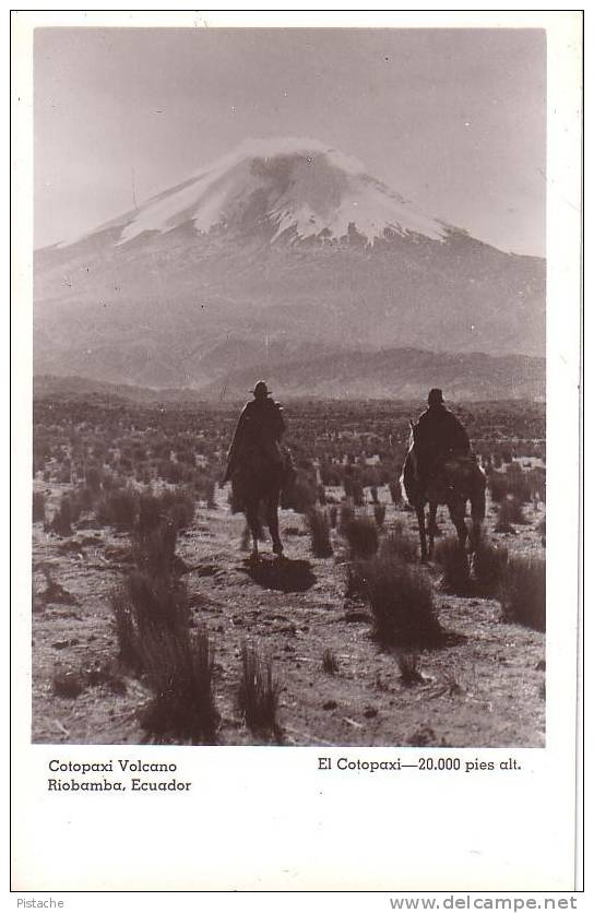 Cotopaxi Volcano Volcan - Riobamba Ecuador - Equateur - Vraie Photo - Animée - Non Circulée - Ecuador