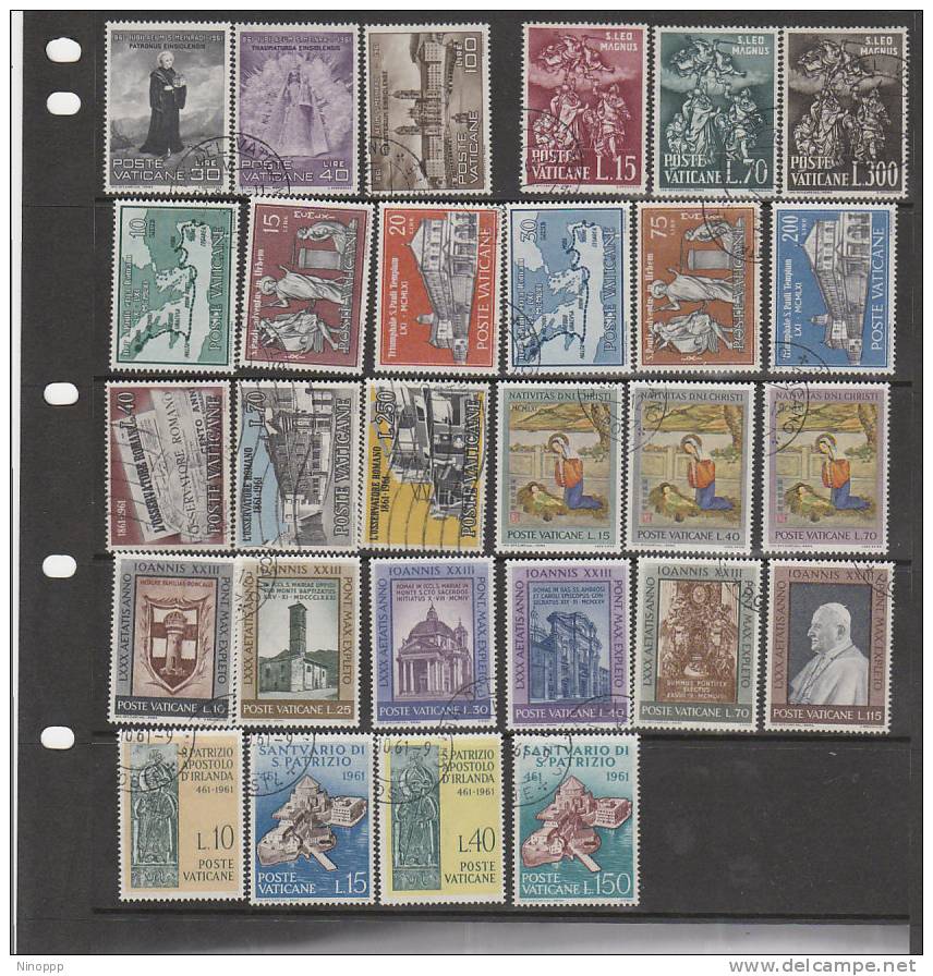 Vatican-1961 Year Used Stamps - Used Stamps