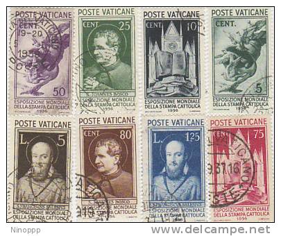 Vatican-1936 Catholic Press Conference Used Set - Used Stamps