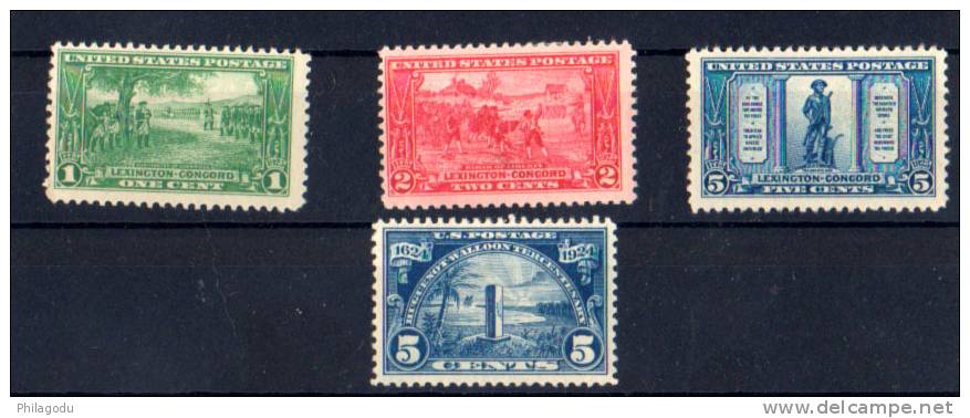 1929  Jean Rimbault Et 150 Indépendance, Les Wallons, Yv. 255* Et 260/ 62* Charnière, Cote 98 €, - Unused Stamps