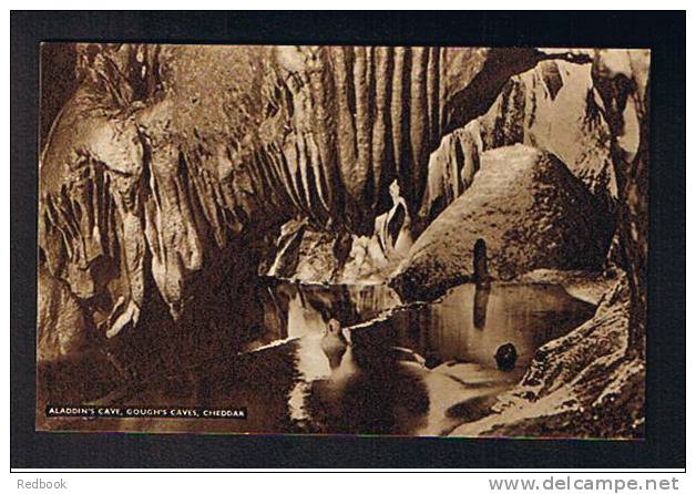 3 Early Postcards Cheddar Caves Somerset - Organ Pipes - Solomon's Temple - Aladdins's Cave - Ref 377 - Cheddar