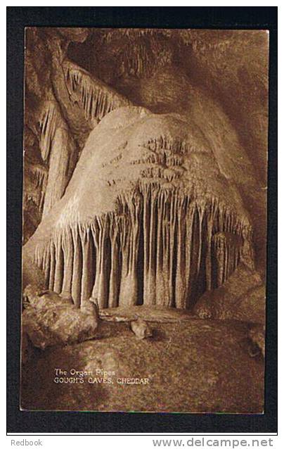 3 Early Postcards Cheddar Caves Somerset - Organ Pipes - Solomon's Temple - Aladdins's Cave - Ref 377 - Cheddar