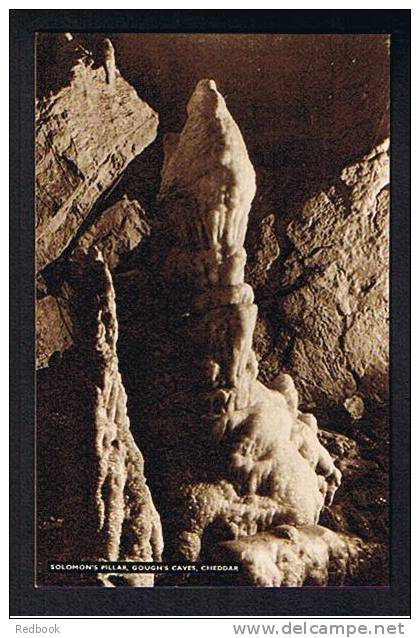 3 Early Postcards Cheddar Caves & Gorge Somerset - The Pinnacles - Solomon's Pillar - Fairy Grotto - Ref 377 - Cheddar