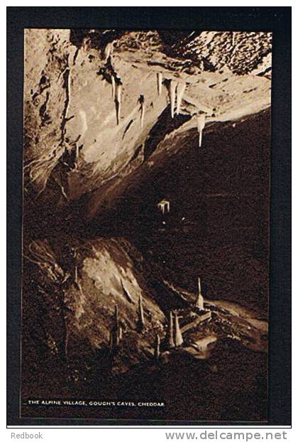 3 Early Postcards Cheddar Caves Somerset - St Paul's - Alpine Village - The Arches - Ref 377 - Cheddar