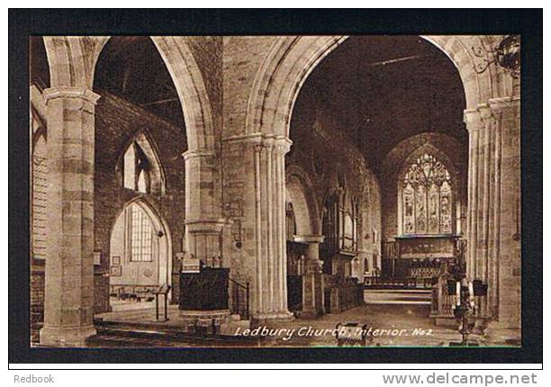 2 Early Postcards Ledbury Parish Church - Herefordshire - Ref 377 - Herefordshire