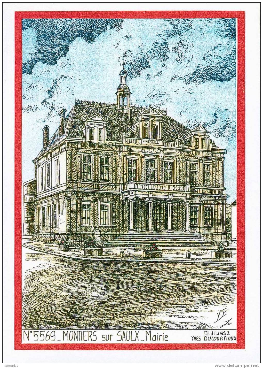 55 MONTIERS Sur SAULX - Mairie  - Illustration Yves Ducourtioux - Montiers Sur Saulx