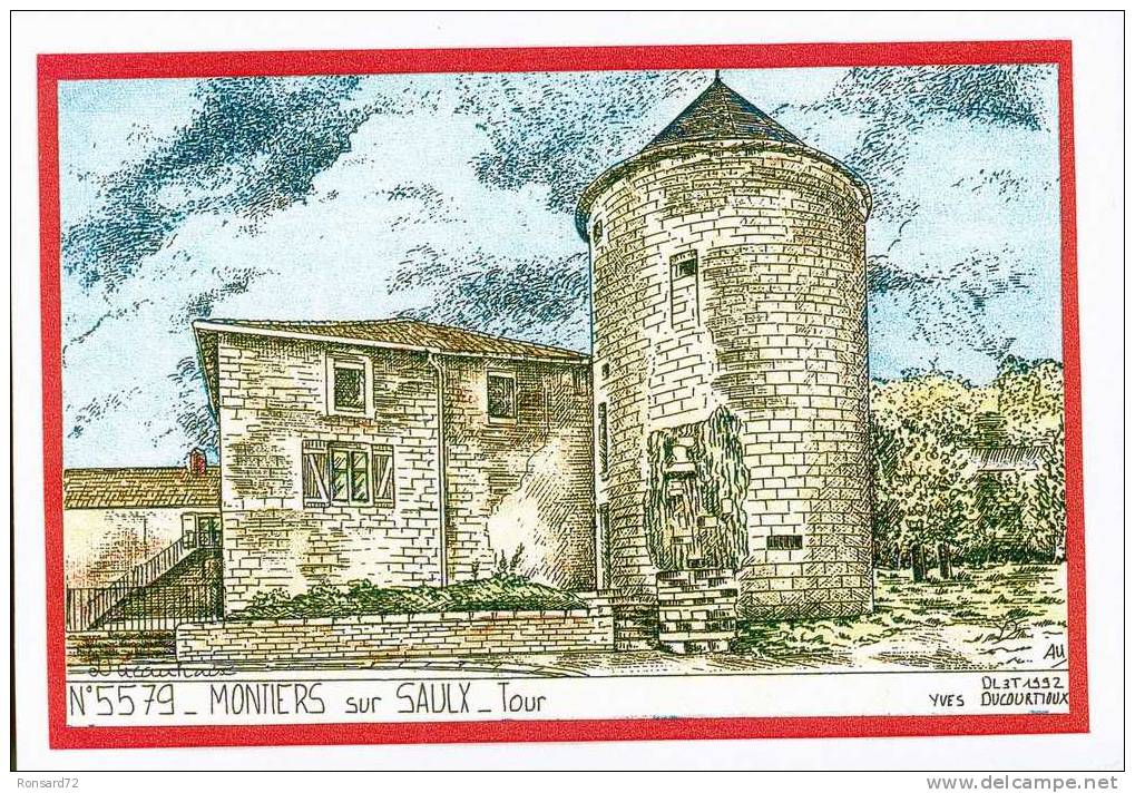 55 MONTIERS Sur SAULX - Tour  - Illustration Yves Ducourtioux - Montiers Sur Saulx