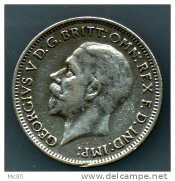 Grande-Bretagne 6 Pence Argent Georges V 1933 Ttb - H. 6 Pence