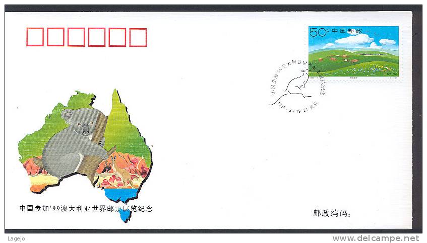 CHINE WZ083 Australia 1999 - Variétés Et Curiosités