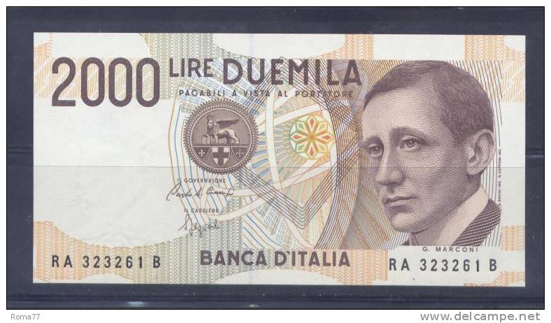 BOL1510B - BANCA D'ITALIA , 2.000 Lire FDC  : RA...261B - 2000 Lire