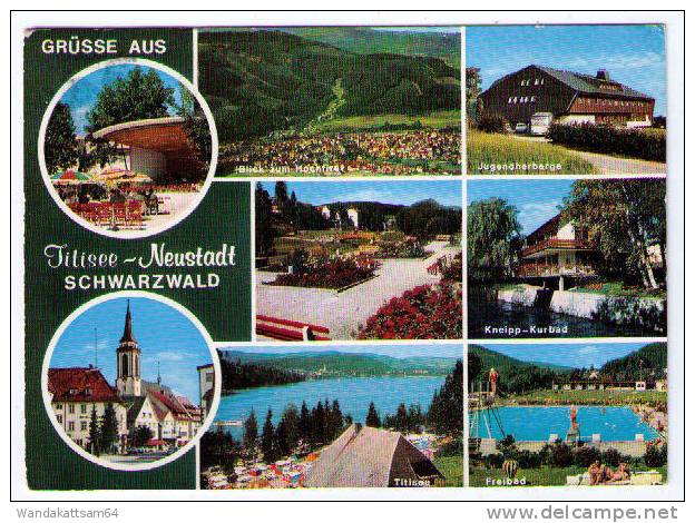 AK GRÜSSE AUS Titisee-Neustadt SCHWARZWALD Mehrbild 7 Blider 16.5.77 - 19 782 TITISEE-NEUSTADT Mc Nach Volendam Holland - Titisee-Neustadt