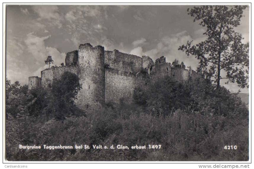 Bei St. Veit Glan - 1957gel - Burgruine Taggenbrunn - Kleinformat - Sonstige & Ohne Zuordnung