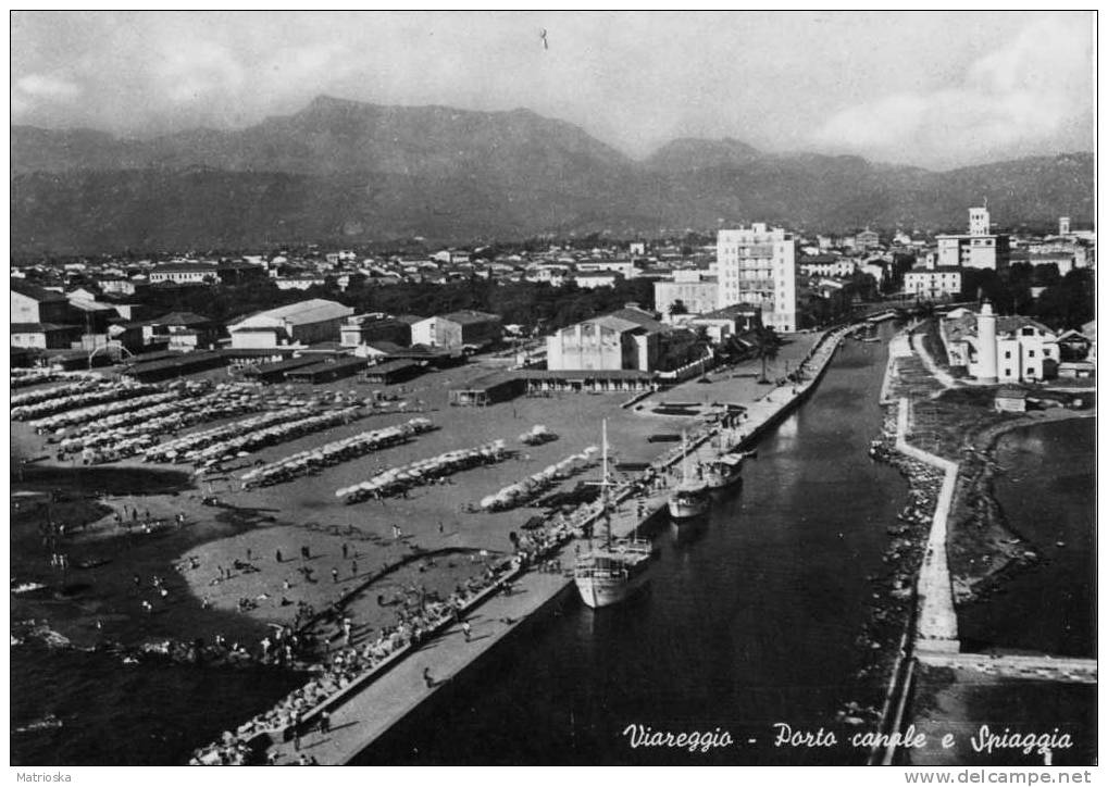 VIAREGGIO   -   Porto Canale E Spiaggia  -  VG 1953  (694) - Viareggio