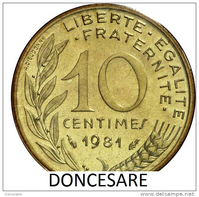 ** 10 CENT MARIANNE 1981 FDC  **91** - 10 Centimes