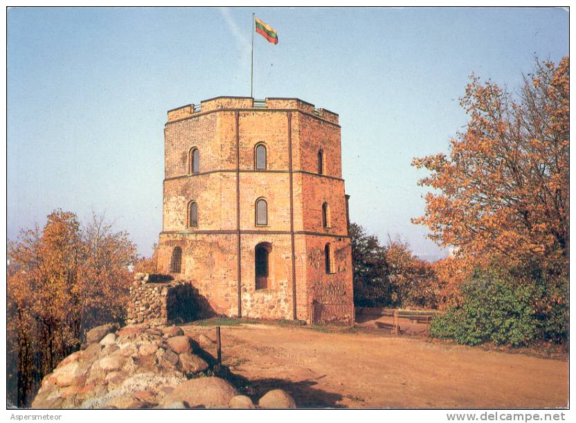 LITHUANIA - VILNIUS. GEDIMINAS TOWER CPSM UNCIRCULATED GOOD SHAPE CIRCA 1990 CUAC - Litouwen