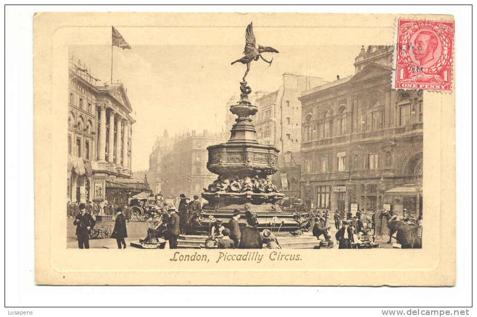 OLD FOREIGN 2262 - UNITED KINGDOM - ENGLAND -LONDON, PICCADILLY CIRCUS - RAPHAEL TUCK'S POST CARD 2451 SERIES II LONDON - Piccadilly Circus