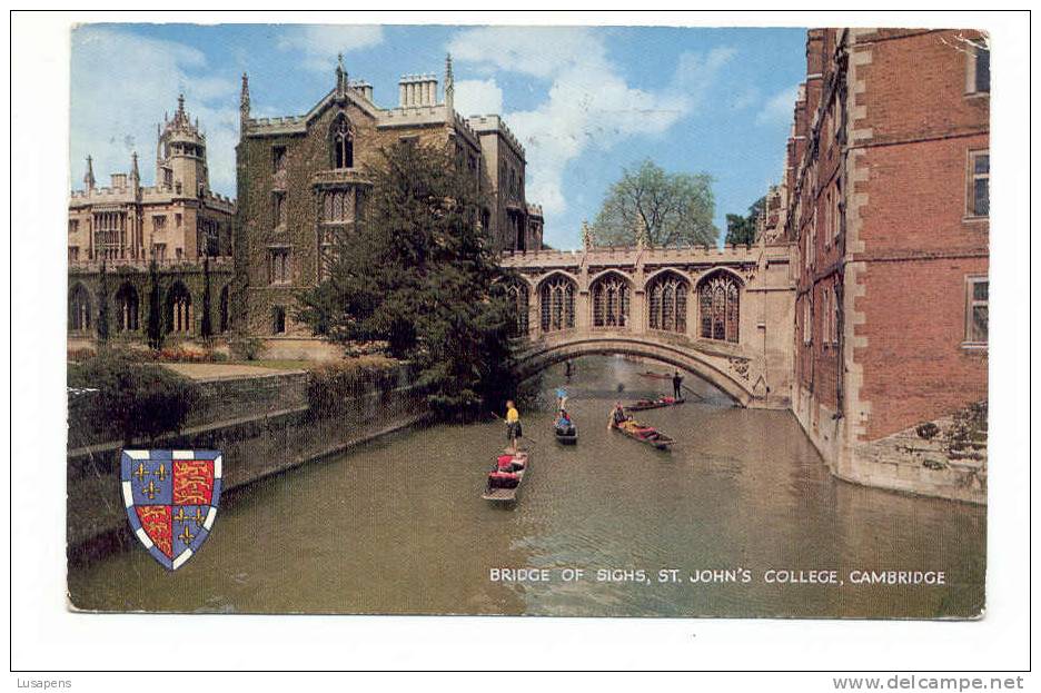 OLD FOREIGN 2268 - UNITED KINGDOM - ENGLAND - BRIDGE OF SIGHS, ST JOHN'S COLLEGE, CAMBRIGE - Cambridge