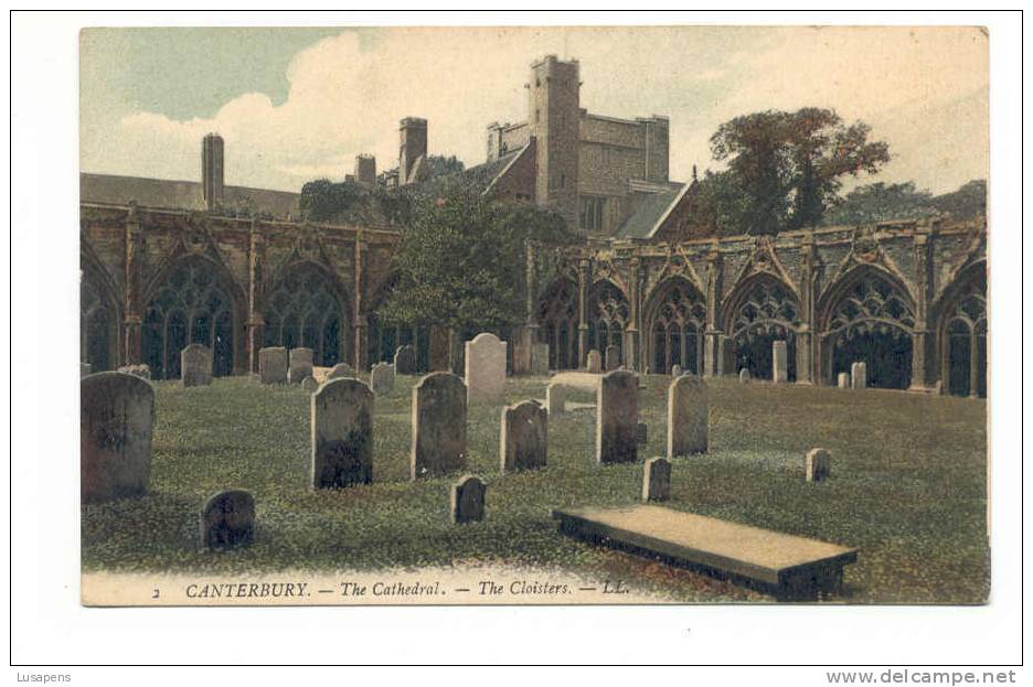 OLD FOREIGN 2288 - UNITED KINGDOM - ENGLAND - CANTERBURY - CATHEDRAL THE CLOISTERS LL - Canterbury