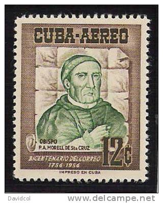 M488.- CU BA.-( 1956 ).- " BICENTENARIO DEL CORREO EN CUBA  ".- EDIFIL #: 645 -  MNH - Ungebraucht