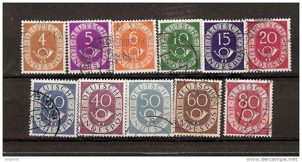 ALLEMAGNE FEDERAL    VENTE No   9  /  3    TIMBRES OBLITERE  VALEUR PLUS DE 30 EUROS - Gebraucht