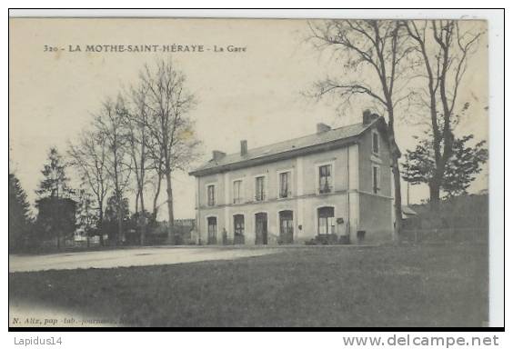 K 555 /  CPA    LA MOTHE SAINT HERAYE   (79)     LA GARE - La Mothe Saint Heray