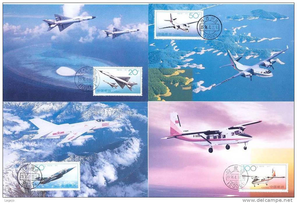 CHINE 1996/09 - MC 24 Aviation - Maximum Cards