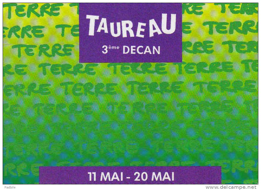 Carte Postale Astrologie Horoscope  Taureau 3em Décan   Trés Beau Plan - Astrologie