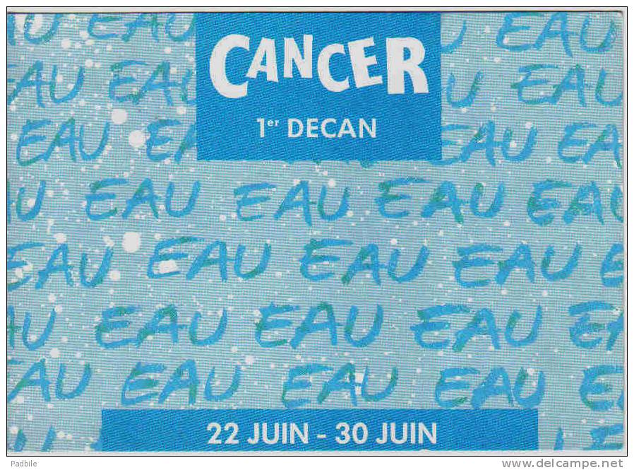 Carte Postale Astrologie Horoscope Cancer Trés Beau Plan - Astrologie